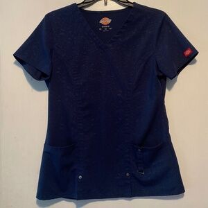 Dickies Xtreme Stretch Scrub Top - Navy - Small